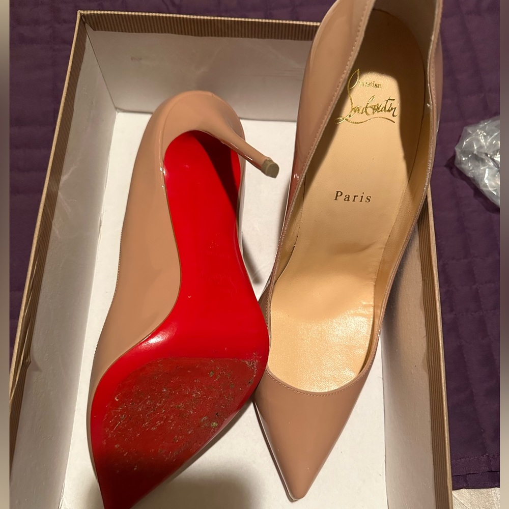 Authentic Christian Louboutin Pigalle Shoes size 42 (nude) - Picture 3 of 4